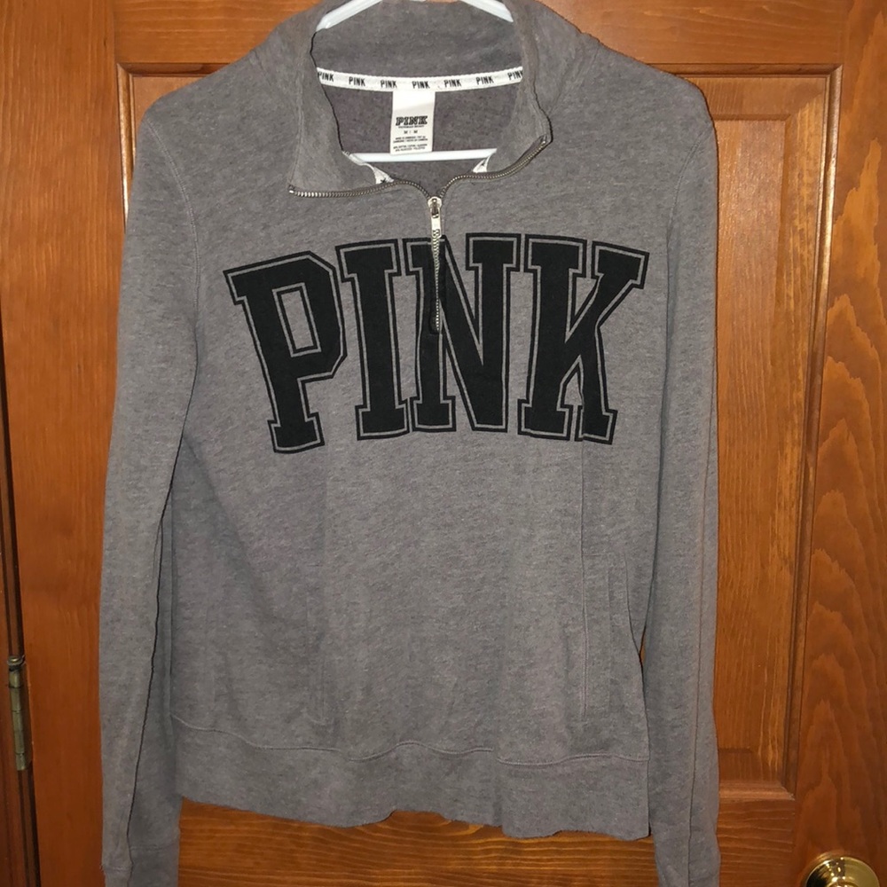 Gray Half Zip